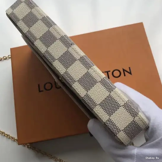 Felicie Louis Vuitton Pochette Damier N63106 Bag 0621